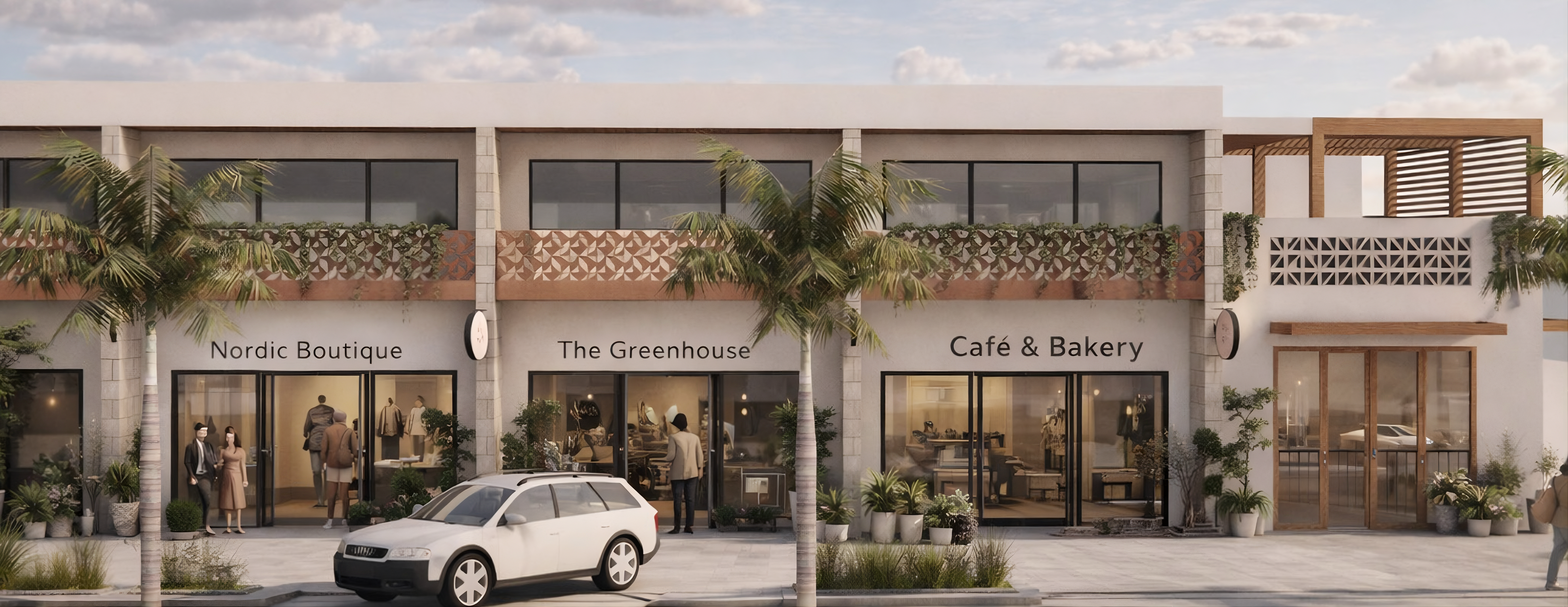 444 South Cedros — wide exterior view